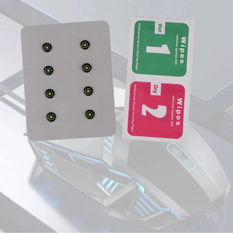 Gaming Accessories Pack - 8 sztuk/opakowanie 6mm DIY Antypoślizgowe Szklane