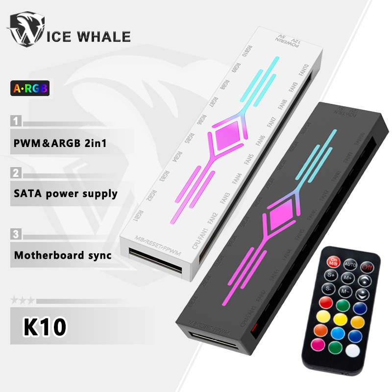 Fan Hub Rgb Controller - Hub wentylatorów obudowy ICE Whale K10