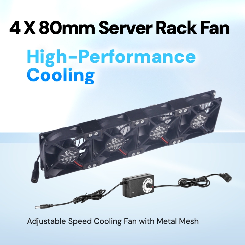 Fan Hub Rgb Controller - 4-pak szybkich wentylatorów chłodzących 80 mm