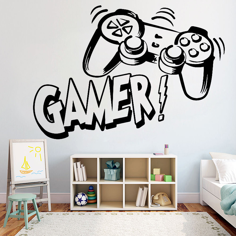 Gaming Accessories Wallpaper - Naklejki ścienne dla dzieci pokój gra