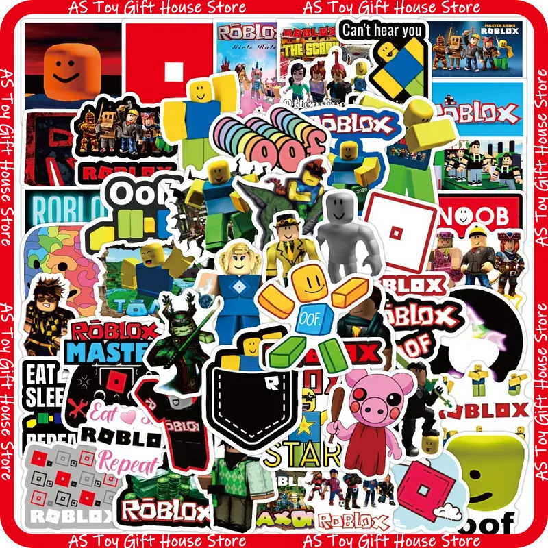 Gaming Accessories Roblox - 100 szt. Naklejek Roblox Samoprzylepne Wodoodporne