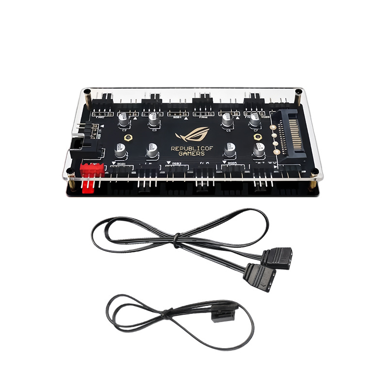 Fan Hub Rgb Controller - Hub wentylatorów ARGB PWM z 8