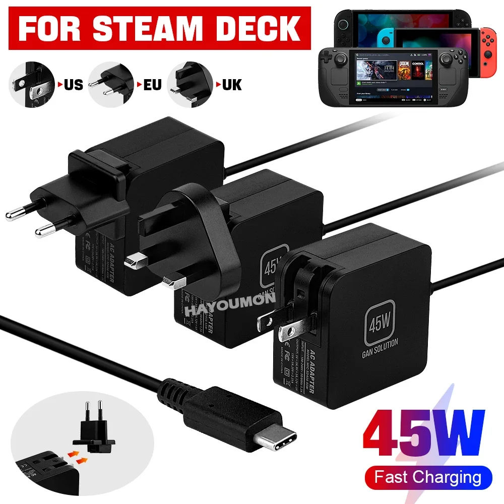 Gaming Accessories Uk - Szybka ładowarka sieciowa 45W z wtyczką