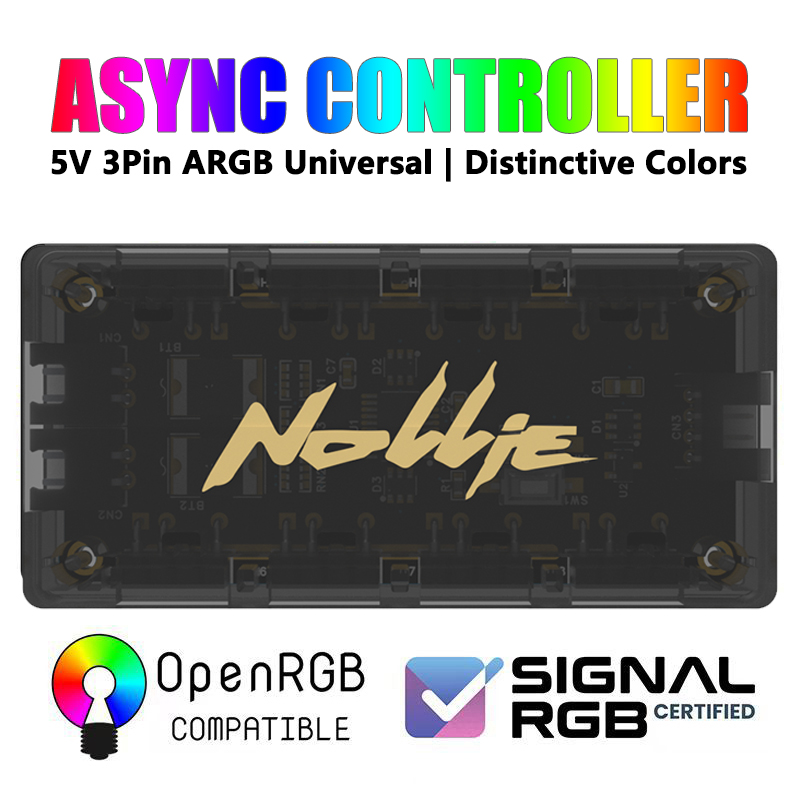 Fan Hub Rgb Controller - Nollie SignalRGB OpenRGB uniwersalny 5V 3PIN