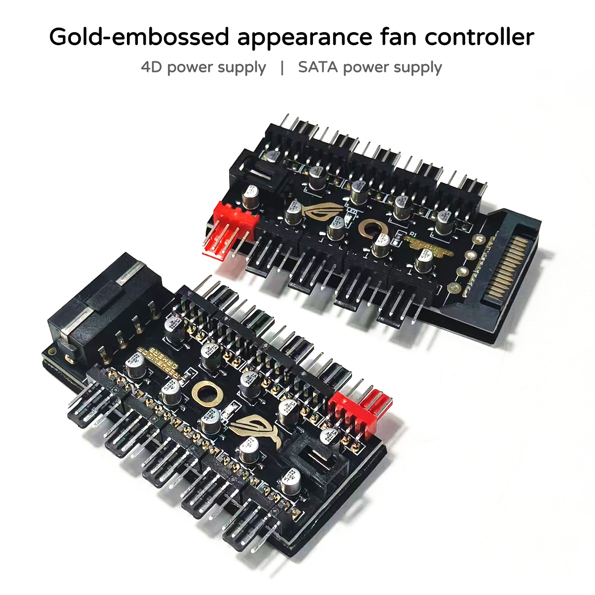 Fan Hub Rgb Controller - 10-portowy kontroler wentylatorów PWM 12V 4Pin,