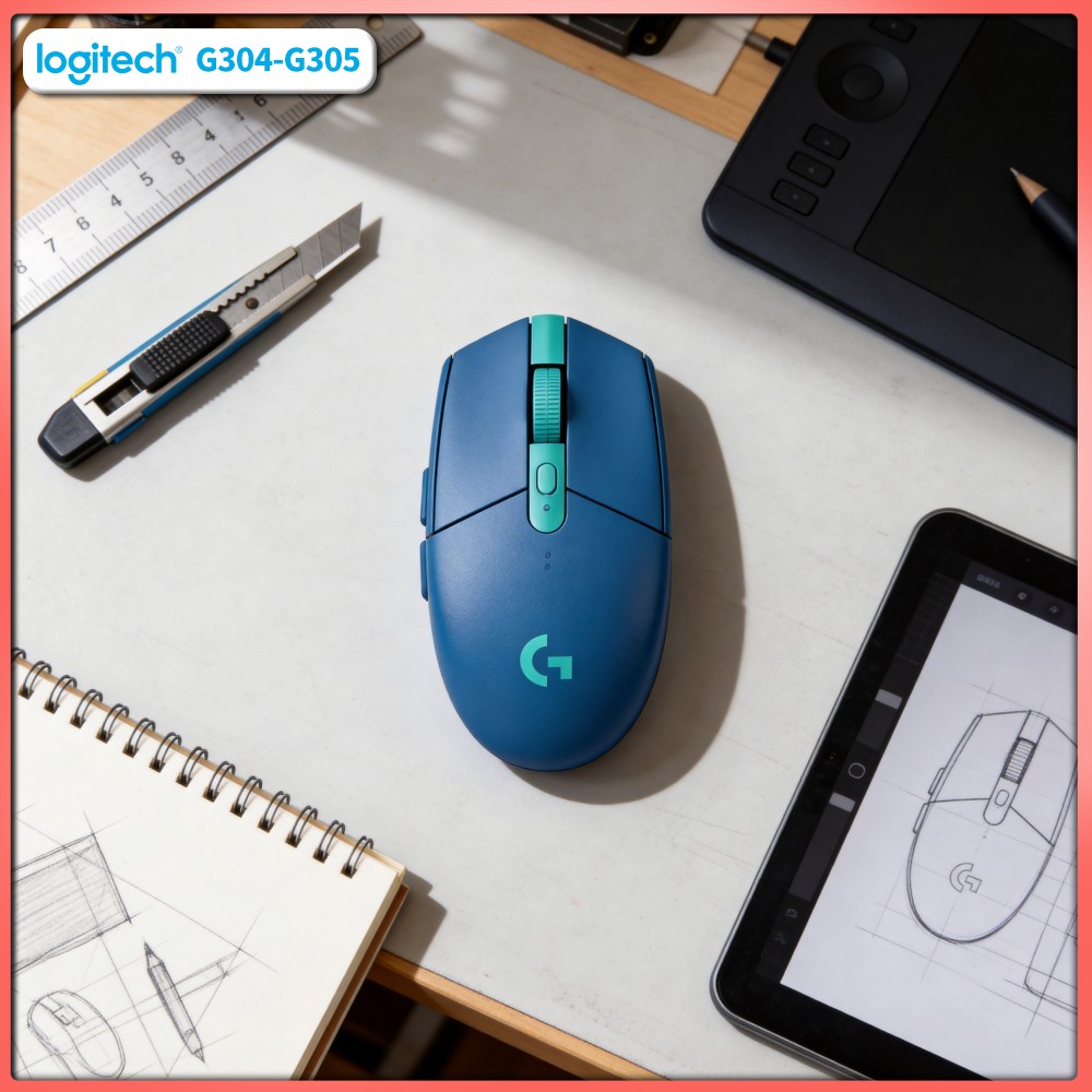 Pc Gaming Essentials Accessories - Mysz gamingowa Logitech G305 LIGHTSPEED, 12000