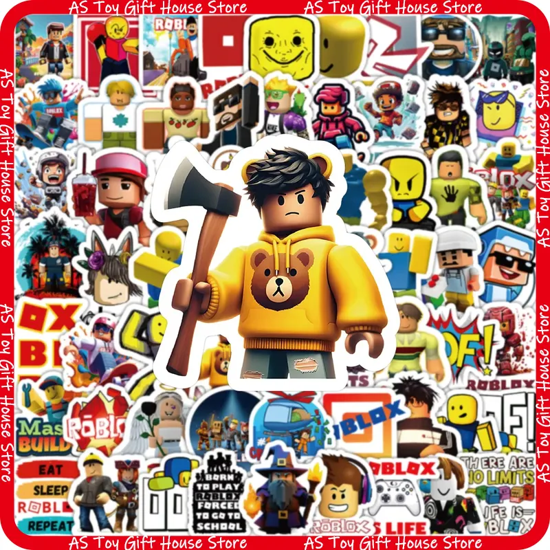 Gaming Accessories Roblox - Naklejki Roblox Gift House, 100 sztuk,