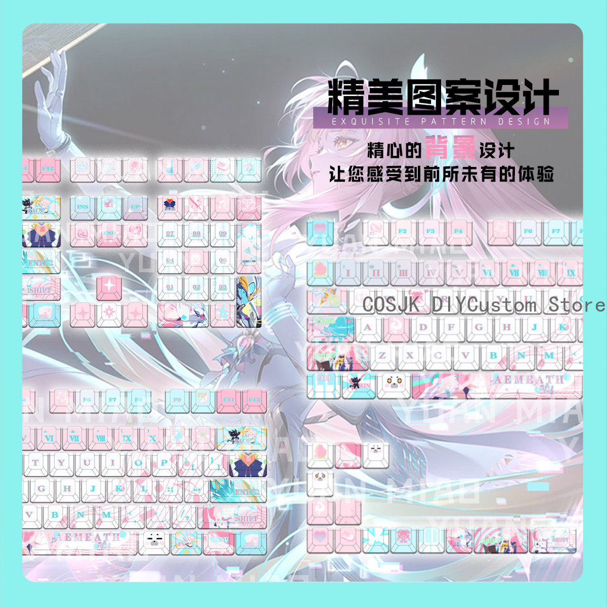 122 Klawisze Anime Wuthering W – Gaming Accessories Computer recenzja i cena