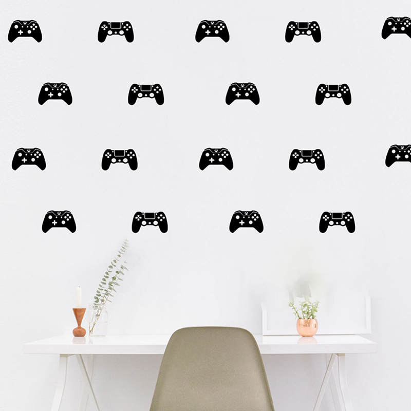 ZESTAW 40 naklejek ściennych S – Gaming Accessories Wallpaper recenzja i cena