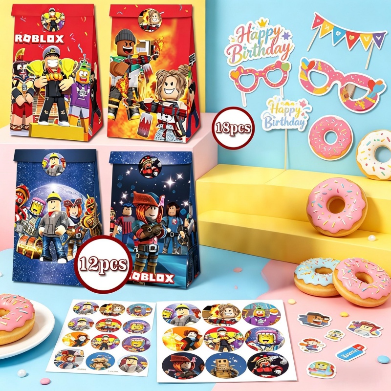 Zestaw naklejek Roblox w papie – Gaming Accessories Roblox recenzja i cena