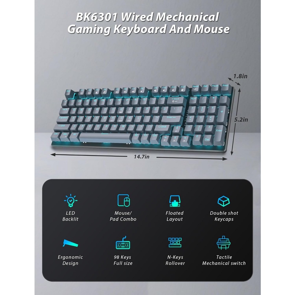 Klawiatura gamingowa z 98 pływ – Gaming Accessories Uk recenzja i cena