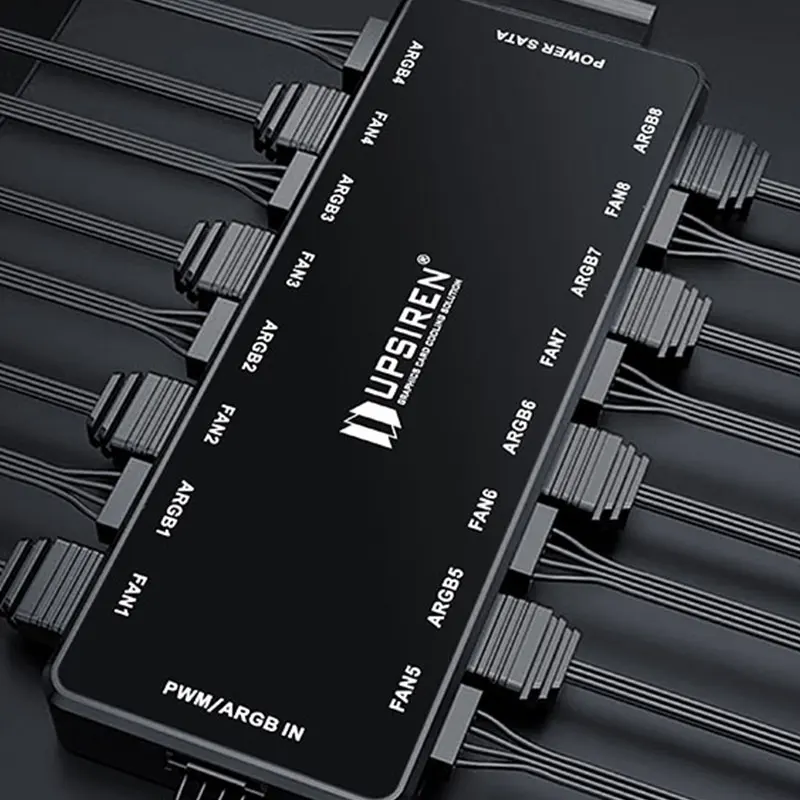 UPSIREN HU-8 Chassis Fan Hub，8 – Fan Hub Rgb Controller recenzja i cena
