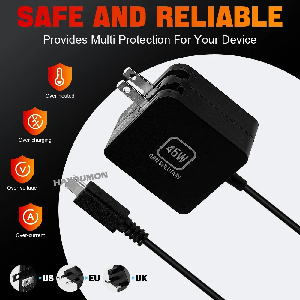 Szybka ładowarka sieciowa 45W  – Gaming Accessories Uk recenzja i cena