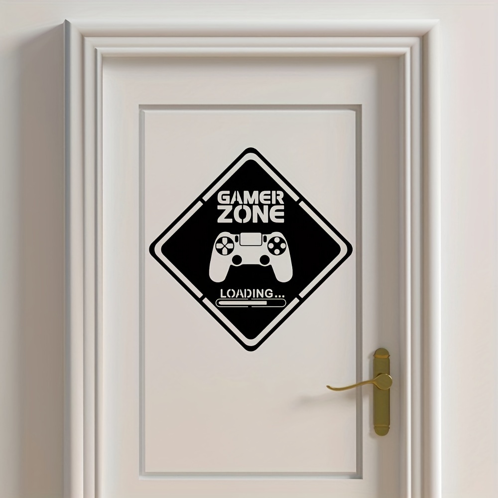1szt Naklejka na drzwi Gamer Z – Gaming Accessories Wallpaper recenzja i cena