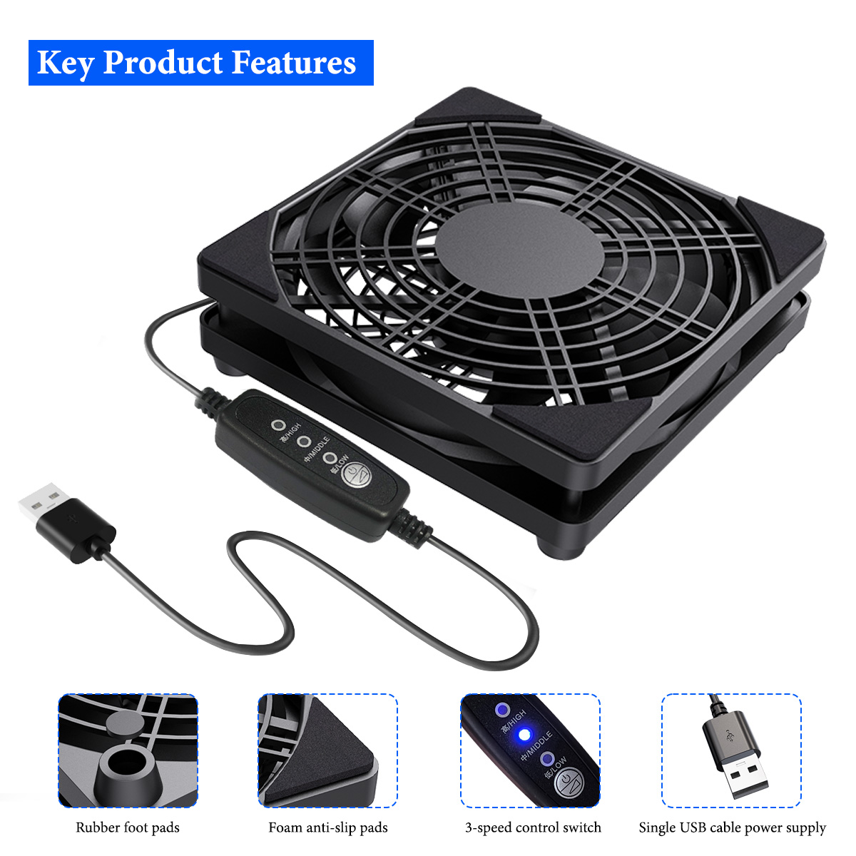 Wentylator z 3-stopniową regul – Fan Hub Rgb Controller recenzja i cena