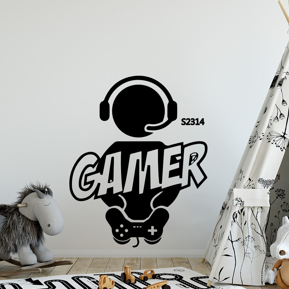 1szt Naklejka ścienna dla grac – Gaming Accessories Wallpaper recenzja i cena